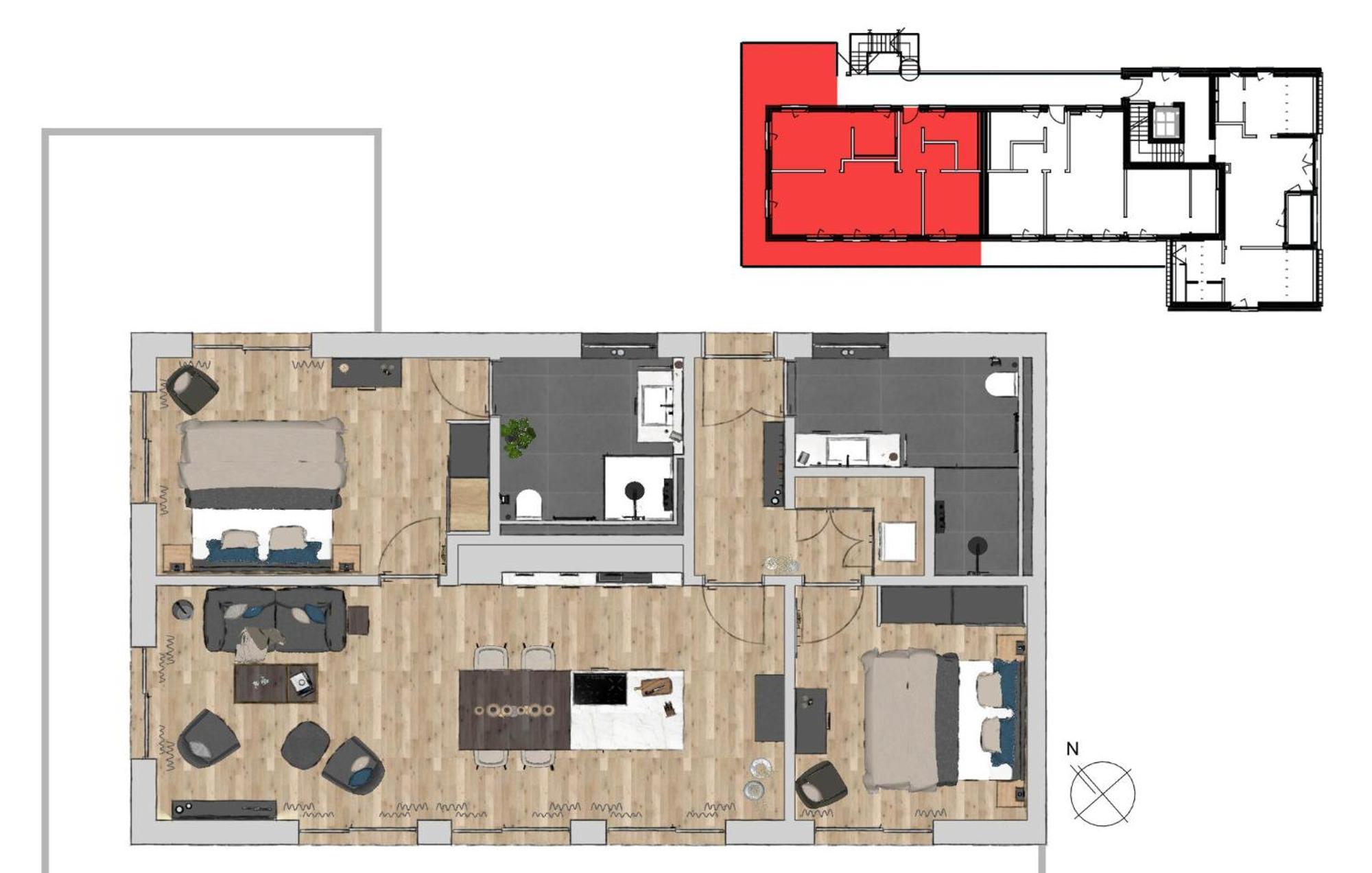 Penthouse Mit Meerblick 노드스트랜드 외부 사진